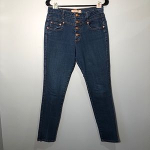 Judy Blue Midrise Blue Skinny Jeans